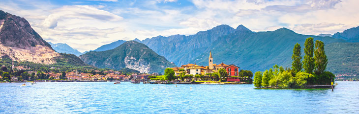 Image du lac Majeur en Italie