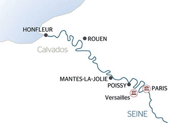 Carte croisière Seine